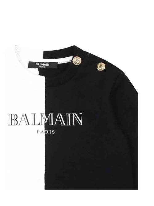 Felpa, unisex, logata. BALMAIN | BW4570 Z0081100NE